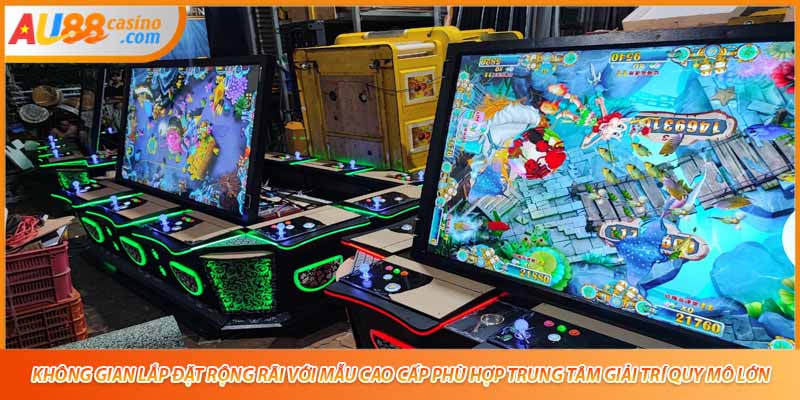 Không gian lắp đặt rộng rãi với mẫu cao cấp phù hợp trung tâm giải trí quy mô lớn